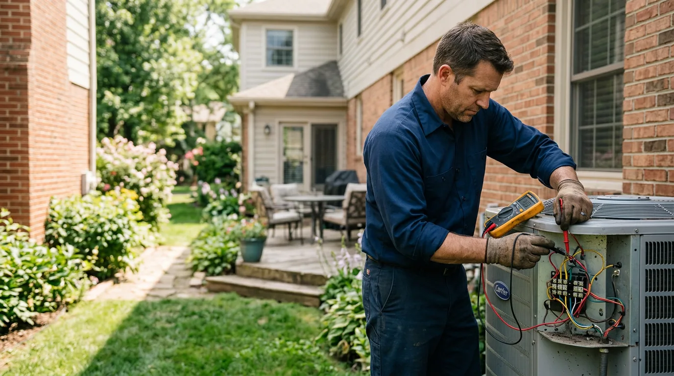 HVAC technician working near Fayette, MO